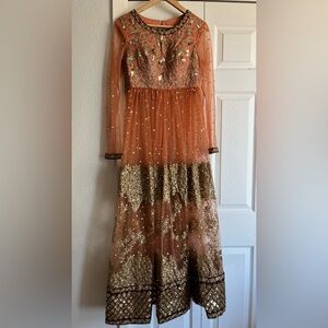 STUNNING Indian Gold Embellished Bead Dress